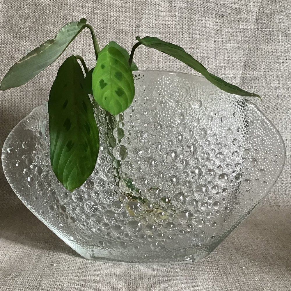 Vintage Jan Sylwester Drost Asteroid Vase Zabkowice Art Glassworks